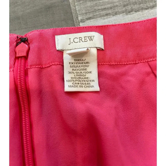 J Crew Pink Crepe Double Layer Skirt  Size 10 Skirt Vintage - Picture 4 of 7
